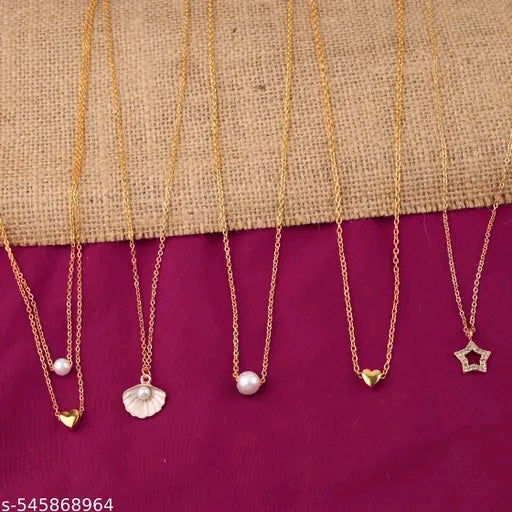Affordable 5 Pcs Combo Necklace – Stylish & Durable
