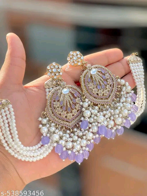 Chandbali Earring with Kansar