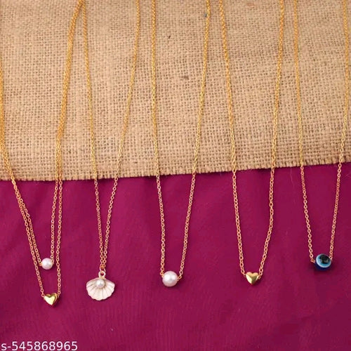 Affordable 5 Pcs Combo Necklace – Stylish & Durable