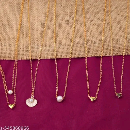 Affordable 5 Pcs Combo Necklace – Stylish & Durable