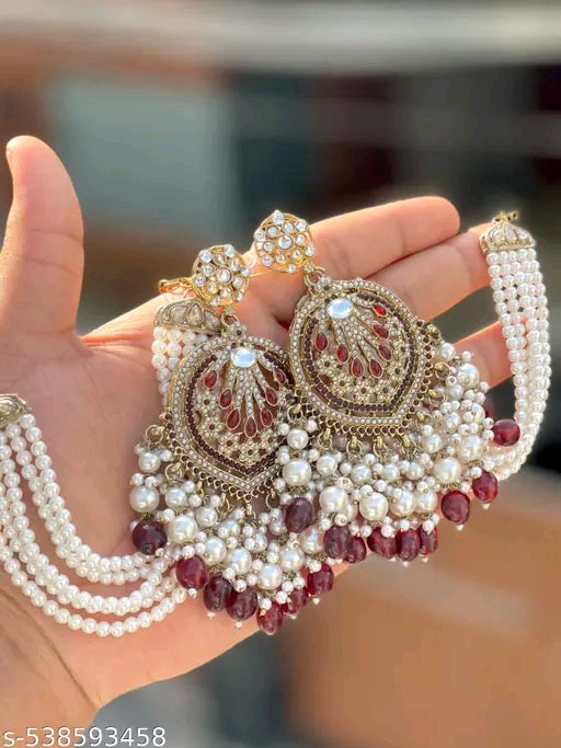 Chandbali Earring with Kansar