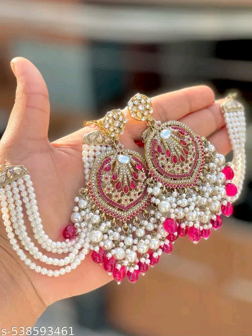 Chandbali Earring with Kansar